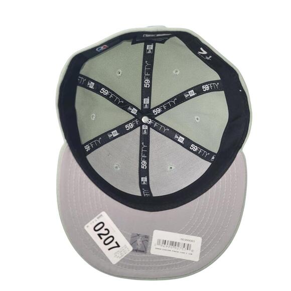 New Era Los Angeles Lakers Cap - Mint Green 59FIFTY Fitted Size 7 1/8 - Picture 7 of 8